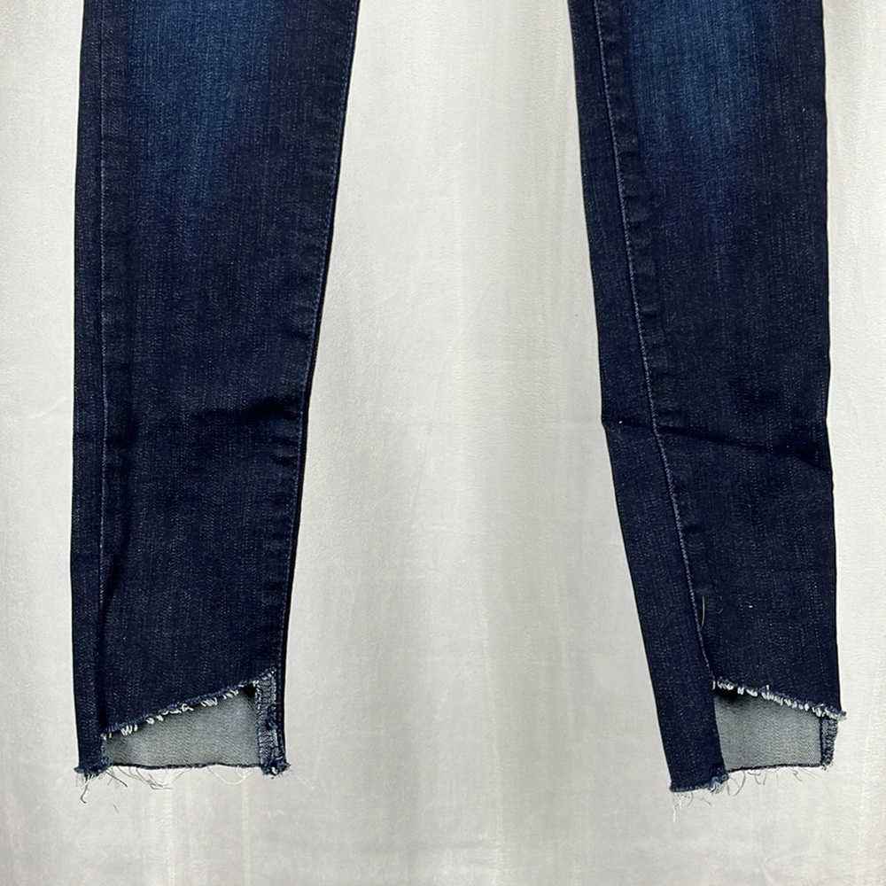 Mott & Bow Mid Rise Skinny Vestry Jean with Diagonal Hem. - Picture 7 of 10